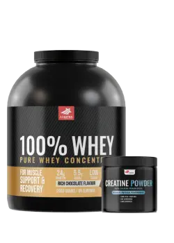 •100% WHEY Protein + ΔΩΡΟ CREATINE POWDER