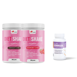 2x Diet Shake + Slim Complex - υποκατάστατο γεύματος για ρύθμιση βάρους