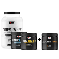 100% WHEY Protein, 1500g + BCAA + CREATINE MONOHYDRATE + ΔΩΡΕΑΝ L-GLUTAMINE