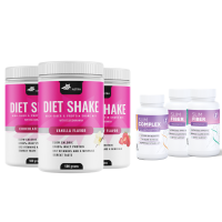 3x Diet Shake (500γρ + 500γρ + 500γρ) + Slim Complex (30 κάψουλες) + 2x Slim Fiber (60 κάψουλες) -  Έξυπνη λύση για έλεγχο βάρους