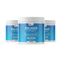 COLLAGEN PEPTIDES  (2+1) συμπλήρωμα διατροφής σε σκόνη με πεπτίδια κολλαγόνου και βιταμίνη C, που προορίζεται για τη διατήρηση της υγείας του δέρματος, των αρθρώσεων, των μυών και των οστών