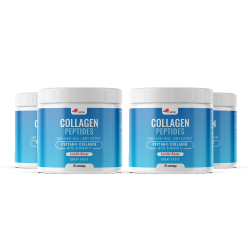 COLLAGEN PEPTIDES (2+2) συμπλήρωμα διατροφής σε σκόνη με πεπτίδια κολλαγόνου και βιταμίνη C, που προορίζεται για τη διατήρηση της υγείας του δέρματος, των αρθρώσεων, των μυών και των οστών