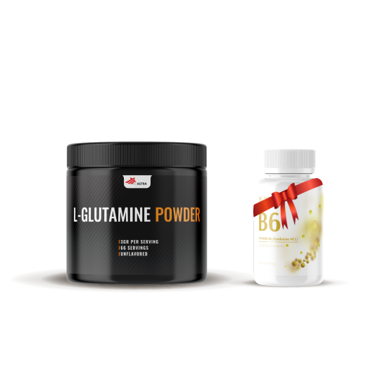 L-GLUTAMINE (200γρ) + Vitamin B6