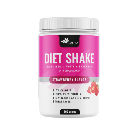 Diet Shake με γεύση φράουλα - υποκατάστατο γεύματος για διαχείριση βάρους