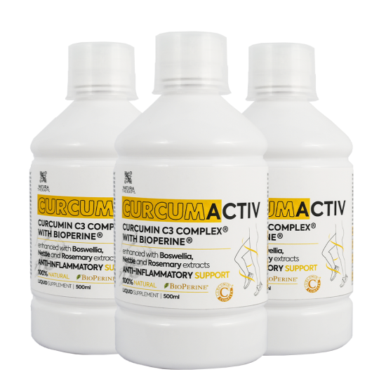 3 X CURCUMACTIV (500ml) - υγρή κουρκουμίνη συμπλήρωμα διατροφής