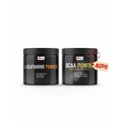 L-GLUTAMINE (200γρ) - συμπλήρωμα διατροφής σε σκόνη με το αμινοξύ γλουταμίνη, το οποίο προορίζεται για τη διατήρηση και τη σύνθεση πρωτεϊνών στους μύες και την αποκατάσταση των μυών + ΔΩΡΕΑΝ BCAA (200γρ)