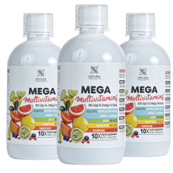 3 X MEGA MULTIVITAMIN (500ml) - Βιταμίνες για ενέργεια & τόνωση
