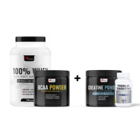 100% WHEY Protein (1500γρ) + BCAA (200γρ) + ΔΩΡΕΑΝ CREATINE MONOHYDRATE (200γρ) + Tribulus Terrestris (30κάψουλες)