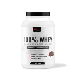 100% WHEY Protein, 1500g - με άρωμα σοκολάτας