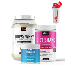 100% WHEY Protein (1500 γρ) + COLLAGEN PEPTIDES (200γρ)+  DIET SHAKE (500γρ)