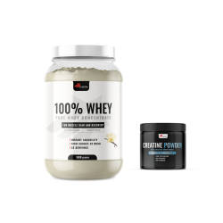100% WHEY Protein (1000γρ)  + δώρο Creatine - με άρωμα βανίλιας