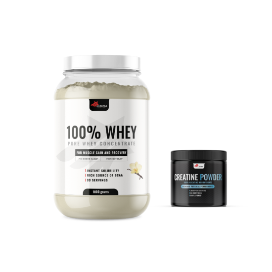 100% WHEY Protein (1000γρ) + δώρο Creatine - με άρωμα βανίλιας 100% WHEY Protein (1000γρ) + δώρο Creatine - με άρωμα βανίλιας