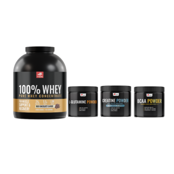 100% WHEY Protein + BCAA + CREATINE MONOHYDRATE + ΔΩΡΕΑΝ L-GLUTAMINE