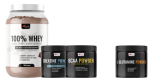 100% WHEY Protein (1500γρ) + BCAA (200γρ) + CREATINE MONOHYDRATE (200γρ) + ΔΩΡΕΑΝ L-GLUTAMINE (200γρ)