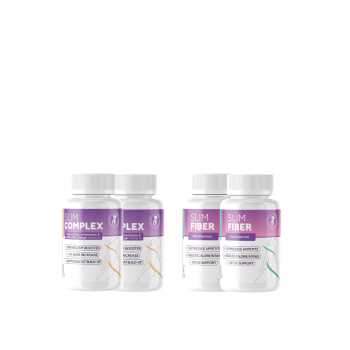 2x Slim Complex (30 + 30 κάψουλες) + 2x Slim Fiber (30 + 30 κάψουλες)